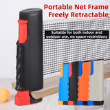 Darrahopens Sports & Fitness > Racquet Sports > Table Tennis Black Portable Table Tennis Set with 2 Paddles, 3 Balls and Carry Bag - 165cm Retractable Ping Pong Net & Post - Indoor/Outdoor Professional Training Kit