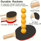 Darrahopens Sports & Fitness > Racquet Sports > Table Tennis Easy-to-Install Durable Racket: 3-Step Assembly, 5-Layer Composite Wood, Ergonomic Non-Slip Grip for Long-Lasting Comfortable Sports Experience