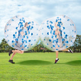 Darrahopens Sports & Fitness > Racquet Sports > Table Tennis VEVOR Inflatable Bumper Ball 1-Pack, 5FT/1.5M Body Sumo Zorb Balls for Teen & Adult, 0.8mm Thick PVC Human Hamster Bubble Balls for Outdoor Team Gaming Play, Bumper Bopper Toys for Garden, Yard, Park