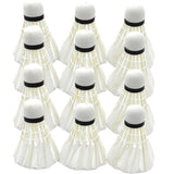 Darrahopens Sports & Fitness > Racquet Sports > Tennis 12 Pcs Badminton Shuttlecocks Durable Gooes Feather Badminton Ball For Training