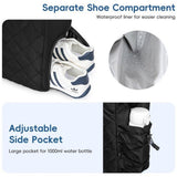 Darrahopens Sports & Fitness > Racquet Sports > Tennis Backpack - Tennis bag - Handbag - Sports bag - Waterproof racket bag - Suitable for multiple rackets with shoe compartment - Black
