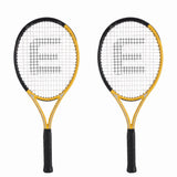 Darrahopens Sports & Fitness > Racquet Sports > Tennis Everfit 27 Inch Tennis Racket Set of 2 Pack 27 Inch Lightweight Cushioned Grip Gold In Australia - Darrahopens