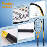 Darrahopens Sports & Fitness > Racquet Sports > Tennis Everfit 27 Inch Tennis Racket Set of 2 Pack 27 Inch Lightweight Cushioned Grip Gold In Australia - Darrahopens