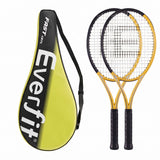Darrahopens Sports & Fitness > Racquet Sports > Tennis Everfit 27 Inch Tennis Racket Set of 2 Pack 27 Inch Lightweight Cushioned Grip Gold In Australia - Darrahopens