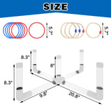 Darrahopens Sports & Fitness > Racquet Sports > Tennis LED Ring Toss Game Set, Outdoor Indoor Yard Game for Adults & Kids with Light-Up Targets, Compact Carry for Parties & Family Fun