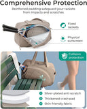 Darrahopens Sports & Fitness > Racquet Sports > Tennis Tennis Bag - Tennis Backpack - 42L with Shoe Compartment - Sports Bag - Waterproof Racket Bag - Protective Racket Compartment - Portable as a Shoulder Bag - Black