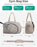 Darrahopens Sports & Fitness > Racquet Sports > Tennis Tennis Bag - Tennis Backpack - 42L with Shoe Compartment - Sports Bag - Waterproof Racket Bag - Protective Racket Compartment - Portable as a Shoulder Bag - Black