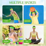 Darrahopens Sports & Fitness > Racquet Sports > Tennis Tennis Sweat-Wicking Wristbands - 3 Pairs - Unisex - Adult - Thickened Elastic Wristband - French Terry - Sports Wristband - Suitable for the Gym