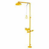 Darrahopens Sports & Fitness > Racquet Sports > Tennis VEVOR Emergency Shower Eye Wash Station, 34.25 x 15.75 x 91.73 Inch 304 Stainless Steel Eyewash and Shower Combination, OSHA-Approved First Aid Eye Wash Station, for Schools, Labs, Factories, Yellow