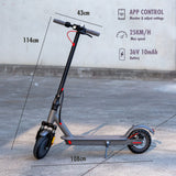 Darrahopens Sports & Fitness > Scooters, Hoverboards & Accessories > Electric Scooters Electric Scooter, 350W Motor, 8.5 inch  Tyres, Front Suspension, Smart App, Foldable, 25kph