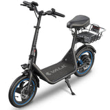 Darrahopens Sports & Fitness > Scooters, Hoverboards & Accessories > Electric Scooters VALK Electric Scooter with Seat, 30km Range, Disc brakes, 14" Tyres, Motorised eScooter for Adults Teens Commuter