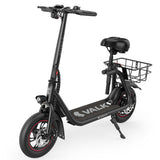 Darrahopens Sports & Fitness > Scooters, Hoverboards & Accessories > Electric Scooters VALK Electric Scooter with Seat, Disc brakes, 12" Tyres, Motorised eScooter for Adults Teens Commuter