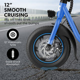 Darrahopens Sports & Fitness > Scooters, Hoverboards & Accessories > Electric Scooters VALK Electric Scooter with Seat, Disc brakes, 12" Tyres, Motorised eScooter for Adults Teens Commuter, Blue