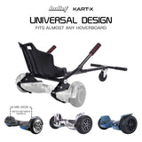 Darrahopens Sports & Fitness > Scooters, Hoverboards & Accessories > Hoverboards BULLET KART-X Hoverboard Seat Attachment, for 6.5" 8" 10" models, Adjustable Length Frame