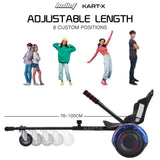 Darrahopens Sports & Fitness > Scooters, Hoverboards & Accessories > Hoverboards BULLET KART-X Hoverboard Seat Attachment, for 6.5" 8" 10" models, Adjustable Length Frame