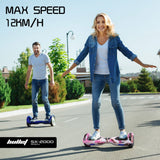 Darrahopens Sports & Fitness > Scooters, Hoverboards & Accessories > Hoverboards BULLET SX-2000 Hoverboard Scooter, 500W Brushless, Superior Self Balancing System, UL Certified, LED Lights, Pink Camo