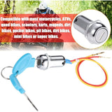 Darrahopens Sports & Fitness > Scooters, Hoverboards & Accessories > Scooter Accessories 2 Wire Ignition Switch, Key Start Switch With 2 On-Off Buttons For Electric Scooter Atv Moped Go Kart