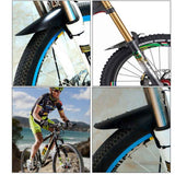 Darrahopens Sports & Fitness > Scooters, Hoverboards & Accessories > Scooter Accessories FENDER BLACK WITH STEALTH, Front and Rear Compatible Bicycle Mudguard, Plus Size and Fat Bike Wheel Sizes(26.5*22CM)