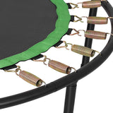 Darrahopens Sports & Fitness > Trampolines Everfit 48inch Round Trampoline Kids Exercise Fitness Adjustable Handrail Green