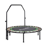 Darrahopens Sports & Fitness > Trampolines Everfit 48inch Round Trampoline Kids Exercise Fitness Adjustable Handrail Green