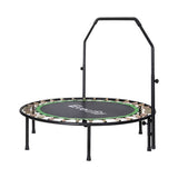 Darrahopens Sports & Fitness > Trampolines Everfit 48inch Round Trampoline Kids Exercise Fitness Adjustable Handrail Green