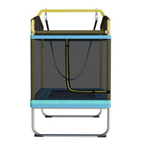Darrahopens Sports & Fitness > Trampolines Everfit Trampoline 6FT Kids 2-in-1 Swing Belt Safety Net Gift Rectangle Yellow