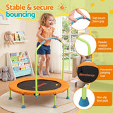 Darrahopens Sports & Fitness > Trampolines > Trampolines & Accessories Bestway 36inch Kids Trampoline Foldable Rebounder Fitness for Ages 3+ Orange