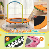 Darrahopens Sports & Fitness > Trampolines > Trampolines & Accessories Bestway 36inch Kids Trampoline Foldable Rebounder Fitness for Ages 3+ Orange