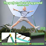 Darrahopens Sports & Fitness > Trampolines > Trampolines & Accessories Bestway 8ft Trampoline Kids Rebounder Safety Net Enclosure Outdoor Fitness 2.44m for Ages 6+