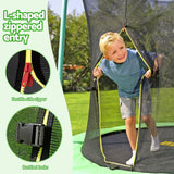 Darrahopens Sports & Fitness > Trampolines > Trampolines & Accessories Bestway 8ft Trampoline Kids Rebounder Safety Net Enclosure Outdoor Fitness 2.44m for Ages 6+