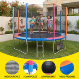 Darrahopens Sports & Fitness > Trampolines > Trampolines & Accessories Everfit 14FT Kids Trampoline Rebounder with Enclosure Net Storage Bag In Australia - Darrahopens