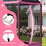 Everfit 3-in-1 Kids Rectangle 6FT Trampoline Rebounder with Swing Belt Pink In Australia - Darrahopens