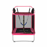 Darrahopens Sports & Fitness > Trampolines > Trampolines & Accessories Everfit 3-in-1 Kids Rectangle 6FT Trampoline Rebounder with Swing Belt Pink In Australia - Darrahopens