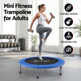 Darrahopens Sports & Fitness > Trampolines > Trampolines & Accessories Everfit 40-Inch Fitness Trampoline Rebounder Mini Round Trampoline Home Workouts