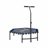 Darrahopens Sports & Fitness > Trampolines > Trampolines & Accessories Everfit 48inch Hexagon Fitness Trampoline Rebounder Adjustable Handrail Blue