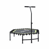 Darrahopens Sports & Fitness > Trampolines > Trampolines & Accessories Everfit 48inch Hexagon Fitness Trampoline Rebounder Adjustable Handrail Green