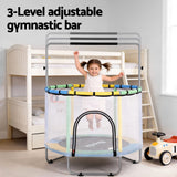 Darrahopens Sports & Fitness > Trampolines > Trampolines & Accessories Everfit 55inch Trampoline Kids Rebounder with Basketball Set Sandbag Boxing Game