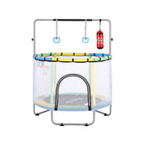 Darrahopens Sports & Fitness > Trampolines > Trampolines & Accessories Everfit 55inch Trampoline Kids Rebounder with Basketball Set Sandbag Boxing Game