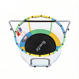 Darrahopens Sports & Fitness > Trampolines > Trampolines & Accessories Everfit 55inch Trampoline Kids Rebounder with Basketball Set Sandbag Boxing Game