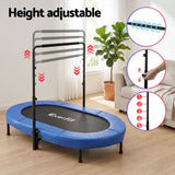Darrahopens Sports & Fitness > Trampolines > Trampolines & Accessories Everfit 56-Inch Foldable Fitness Trampoline Indoor Rebounder Adjustable Handrail