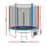 Everfit 6FT Kids Trampoline Rebounder with Enclosure Net Storage Bag In Australia - Darrahopens