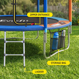 Darrahopens Sports & Fitness > Trampolines > Trampolines & Accessories Everfit 6FT Kids Trampoline Rebounder with Enclosure Net Storage Bag In Australia - Darrahopens