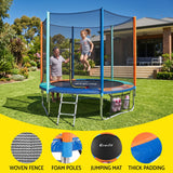 Darrahopens Sports & Fitness > Trampolines > Trampolines & Accessories Everfit 6FT Kids Trampoline Rebounder with Enclosure Net Storage Bag In Australia - Darrahopens
