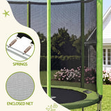 Darrahopens Sports & Fitness > Trampolines > Trampolines & Accessories Everfit 6FT Kids Trampoline Round Rebounder with Enclosure Net Green In Australia - Darrahopens