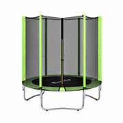 Darrahopens Sports & Fitness > Trampolines > Trampolines & Accessories Everfit 6FT Kids Trampoline Round Rebounder with Enclosure Net Green In Australia - Darrahopens