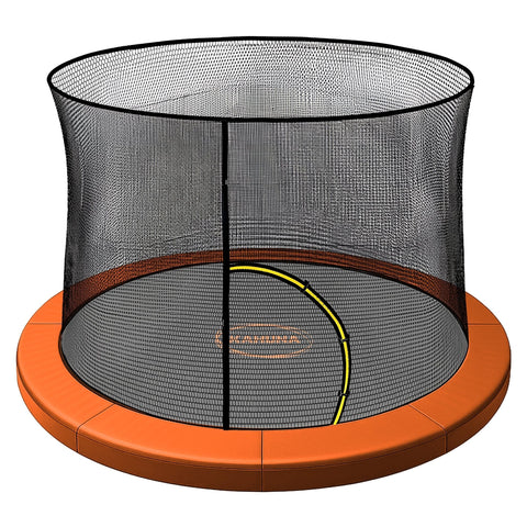 Darrahopens Sports & Fitness > Trampolines > Trampolines & Accessories Kahuna 10ft Trampoline Pad and Net - Orange