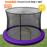 Darrahopens Sports & Fitness > Trampolines > Trampolines & Accessories Kahuna 10ft Trampoline Pad and Net - Purple