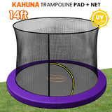Darrahopens Sports & Fitness > Trampolines > Trampolines & Accessories Kahuna 14ft Trampoline Pad and Net - Purple