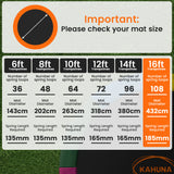 Darrahopens Sports & Fitness > Trampolines > Trampolines & Accessories Kahuna 16ft Replacement Trampoline Safety Pad Cover and Jumping Spring Mat - Blue