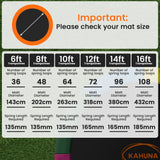 Darrahopens Sports & Fitness > Trampolines > Trampolines & Accessories Kahuna 16ft Replacement Trampoline Safety Pad Cover and Jumping Spring Mat - Pink
